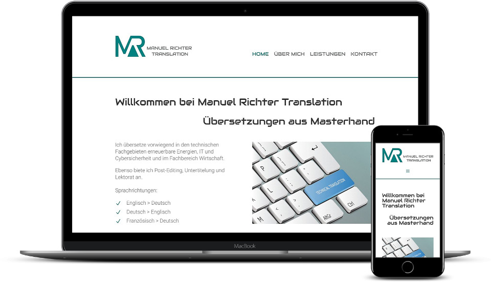 Website Erstellung Übersetzer Webdesign