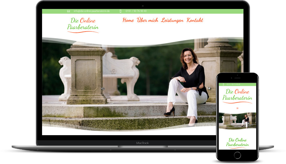 Kreative Website Erstellung Referenz Paarberung Webdesign