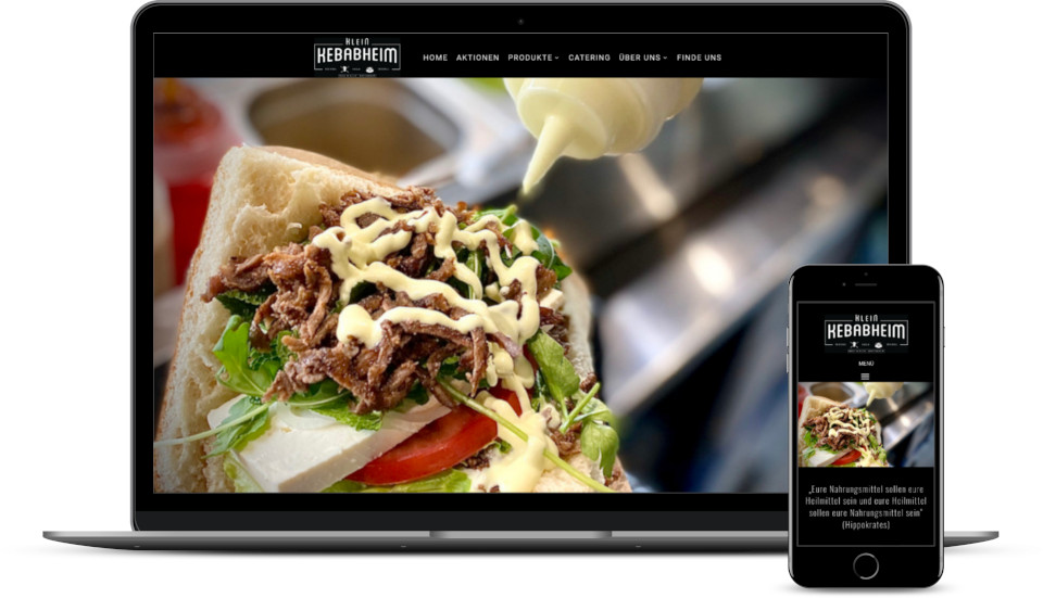 Kreative Website Erstellung Foodtruck Webdesign