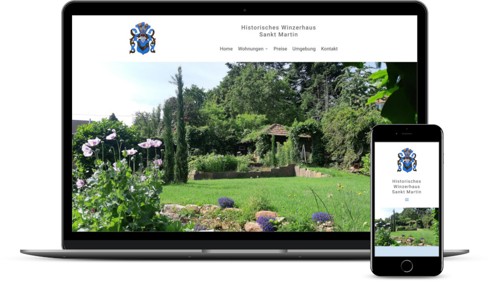 Kreative Website Erstellung Winzerhaus