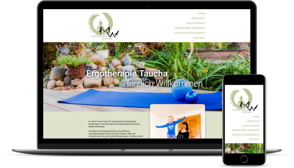 Kreative Website Erstellung Webdesign Ergotherapie