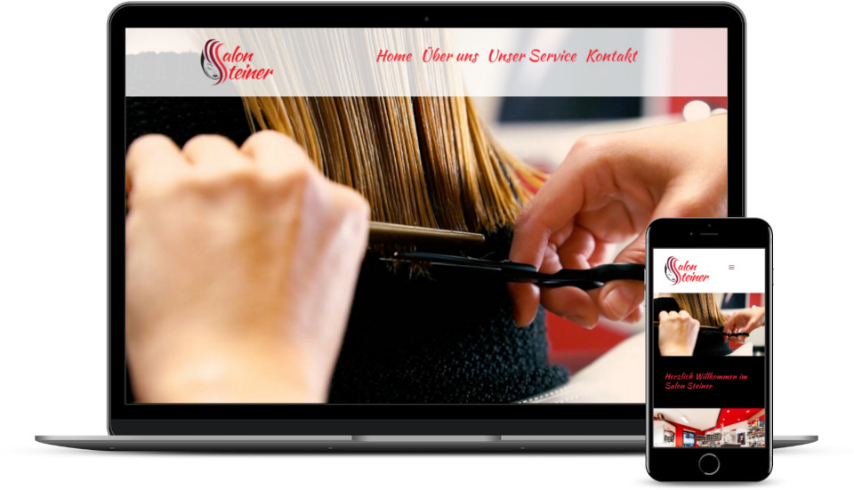 Kreative Website Erstellung Referenz Friseur Salon Webdesign