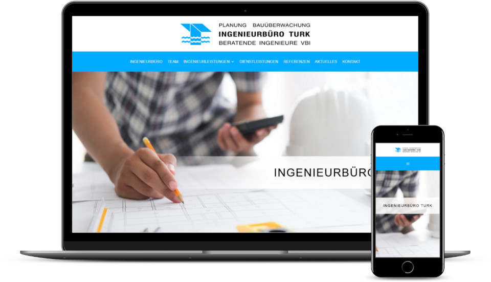 KReative Website Erstellung Referenz Ingenieurbüro Webdesign