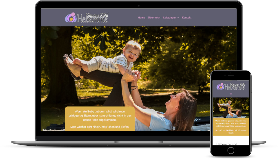 Webdesign Website Hebamme